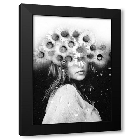 The flowering of the mind Black Modern Wood Framed Art Print with Double Matting by Urbonaviciene, Ingrida