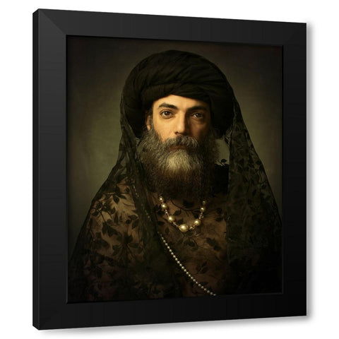 Mehdi mokhtari Black Modern Wood Framed Art Print with Double Matting by Mokhtari, Mehdi