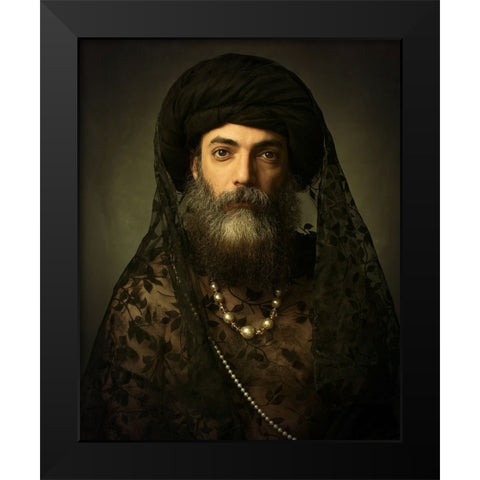 Mehdi mokhtari Black Modern Wood Framed Art Print by Mokhtari, Mehdi
