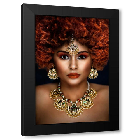 Untitled Black Modern Wood Framed Art Print by Pandya, Hardik