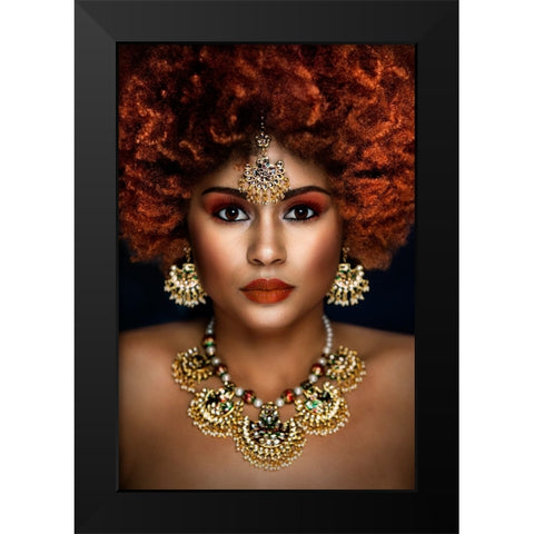 Untitled Black Modern Wood Framed Art Print by Pandya, Hardik