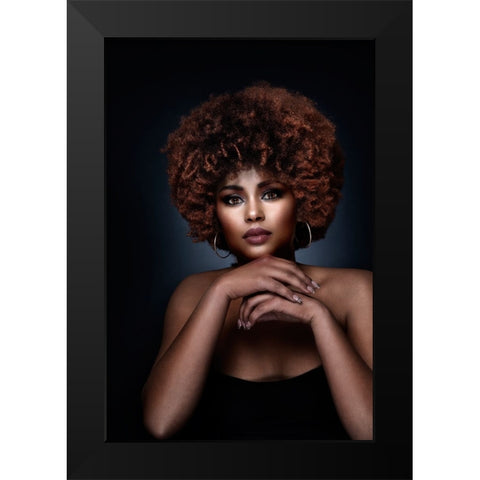 Untitled Black Modern Wood Framed Art Print by Pandya, Hardik