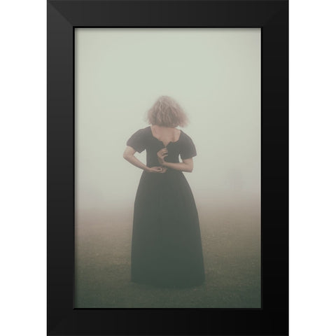 In the arms of fog Black Modern Wood Framed Art Print by Saeidinia, Afshin