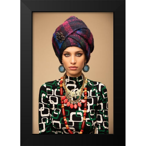 Zarina Black Modern Wood Framed Art Print by Diaz, Anderson