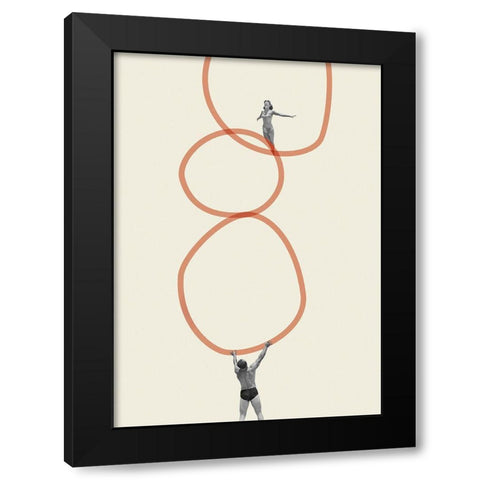You make me feel everything Black Modern Wood Framed Art Print by Leon, Maarten