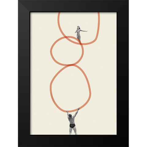 You make me feel everything Black Modern Wood Framed Art Print by Leon, Maarten