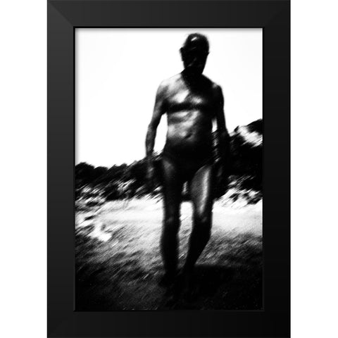 Apollo Rising Black Modern Wood Framed Art Print by Correia, Rui