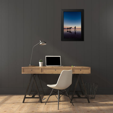 Untitled Black Modern Wood Framed Art Print by Emre Erol, M.