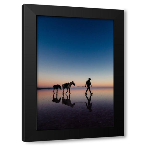 Untitled Black Modern Wood Framed Art Print with Double Matting by Emre Erol, M.