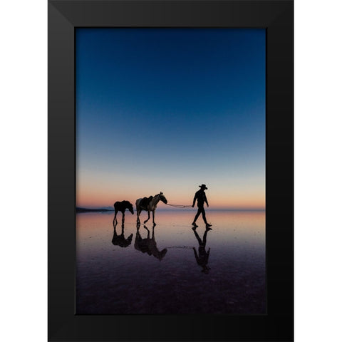 Untitled Black Modern Wood Framed Art Print by Emre Erol, M.