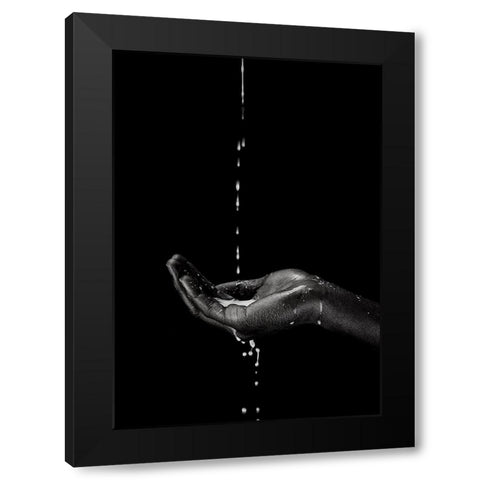 the suffering Black Modern Wood Framed Art Print with Double Matting by Allmaier, Michael