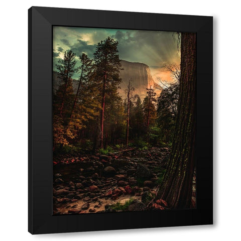 Yosemite 6 Black Modern Wood Framed Art Print by Moshavash, Pirouz