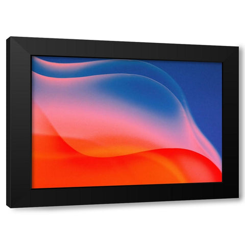 Uhufu Black Modern Wood Framed Art Print with Double Matting by Taneda, Toshio