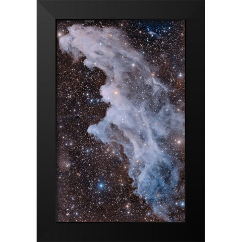 The Witch Head Nebula Black Modern Wood Framed Art Print by Chander, Vikas
