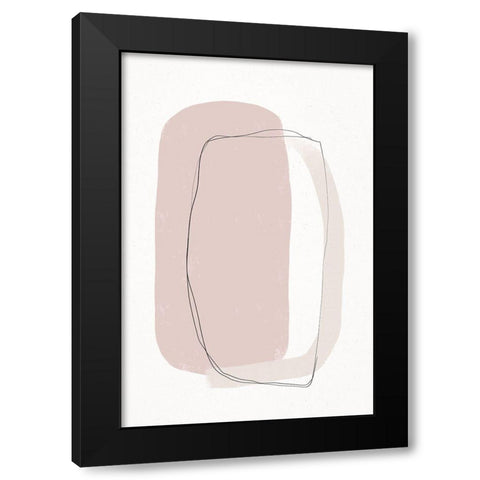 Abstract Bond Black Modern Wood Framed Art Print with Double Matting by Sawall, Anastasia