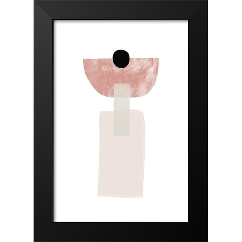 Abstract Composition No 2 Black Modern Wood Framed Art Print by Sawall, Anastasia