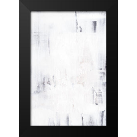 Acrylic Texture Black Modern Wood Framed Art Print by Sawall, Anastasia