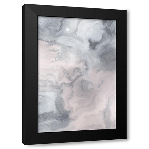 Beautiful Flow Black Modern Wood Framed Art Print with Double Matting by Sawall, Anastasia