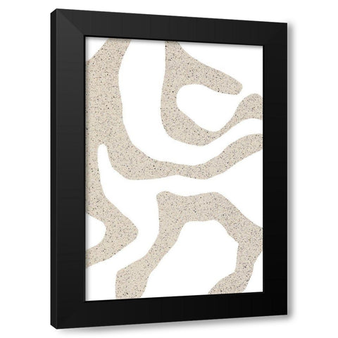 Bold Shapes Black Modern Wood Framed Art Print by Sawall, Anastasia