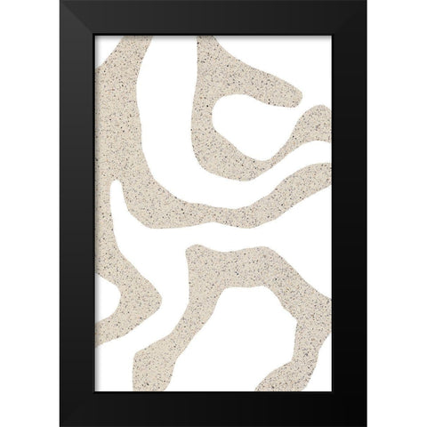 Bold Shapes Black Modern Wood Framed Art Print by Sawall, Anastasia