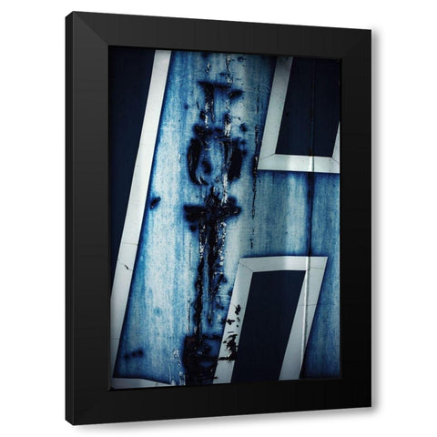 H Black Modern Wood Framed Art Print by Mossholder, Tim