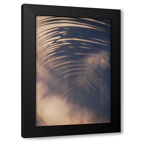 Wall a Palm Shadow Black Modern Wood Framed Art Print by Mossholder, Tim