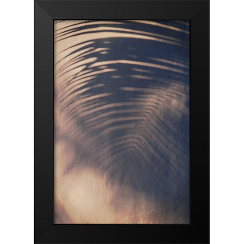 Wall a Palm Shadow Black Modern Wood Framed Art Print by Mossholder, Tim