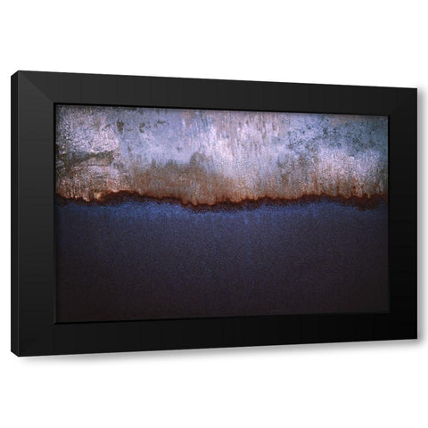Rusty Metal Black Modern Wood Framed Art Print by Mossholder, Tim