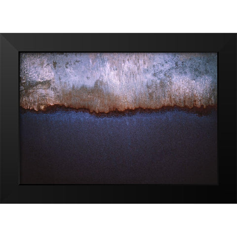 Rusty Metal Black Modern Wood Framed Art Print by Mossholder, Tim