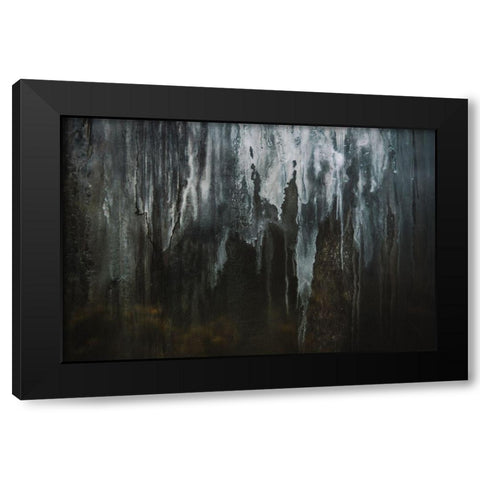Grunge Window Black Modern Wood Framed Art Print with Double Matting by Mossholder, Tim