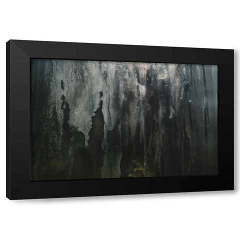 Grunge Window Black Modern Wood Framed Art Print with Double Matting by Mossholder, Tim