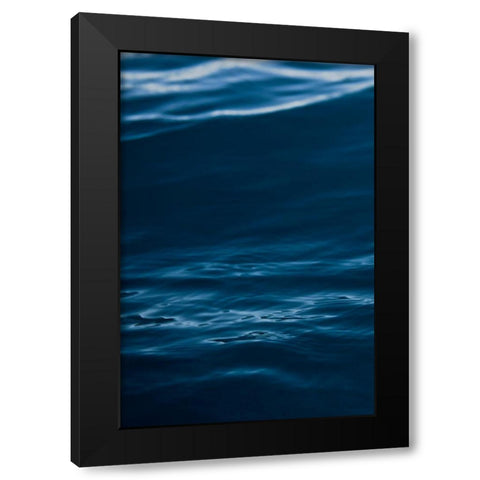 Watery Black Modern Wood Framed Art Print with Double Matting by Mossholder, Tim