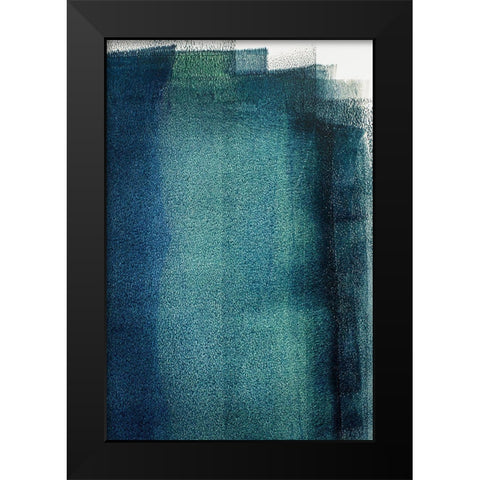Painted Textures Black Modern Wood Framed Art Print by Mossholder, Tim