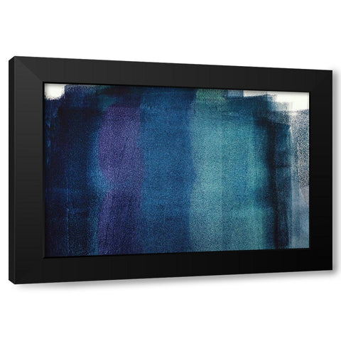 Painted Textures Black Modern Wood Framed Art Print with Double Matting by Mossholder, Tim