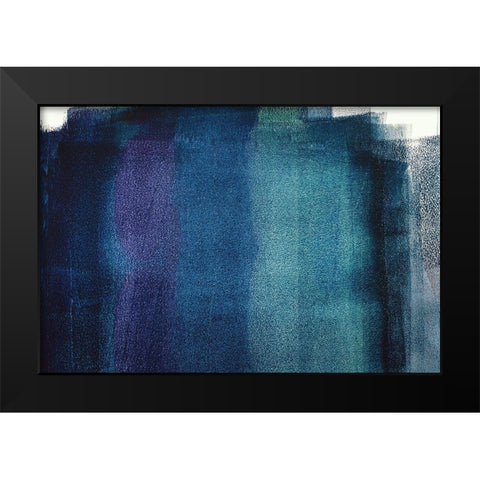 Painted Textures Black Modern Wood Framed Art Print by Mossholder, Tim
