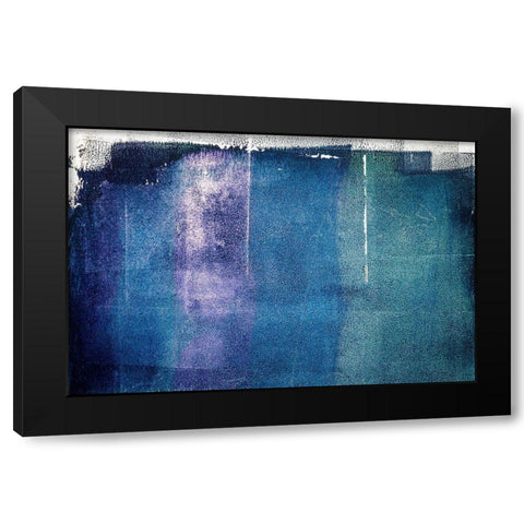 Painted Textures Black Modern Wood Framed Art Print with Double Matting by Mossholder, Tim