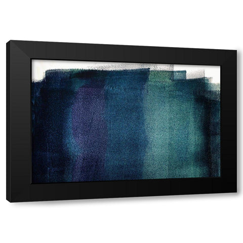 Painted Textures Black Modern Wood Framed Art Print with Double Matting by Mossholder, Tim