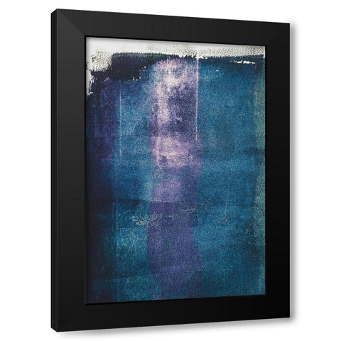 Painted Textures Black Modern Wood Framed Art Print with Double Matting by Mossholder, Tim