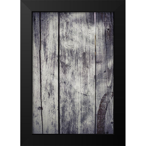 Wood Texture Black Modern Wood Framed Art Print by Mossholder, Tim