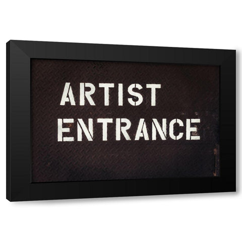 Artist Entrance Black Modern Wood Framed Art Print by Mossholder, Tim