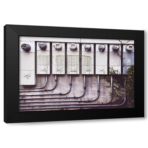 Metered Black Modern Wood Framed Art Print with Double Matting by Mossholder, Tim