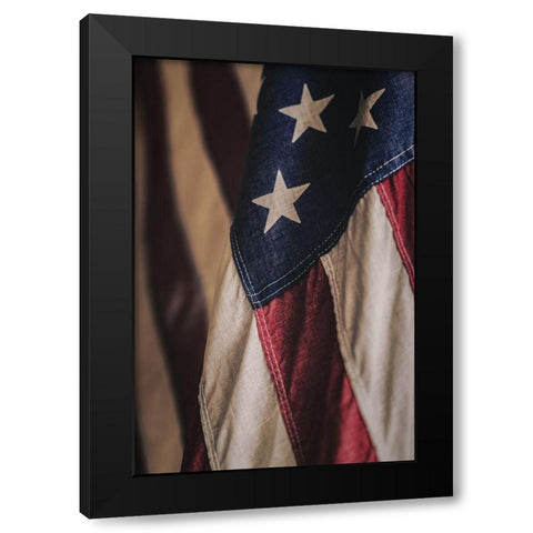 Faded Glory Black Modern Wood Framed Art Print by Mossholder, Tim