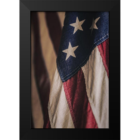 Faded Glory Black Modern Wood Framed Art Print by Mossholder, Tim