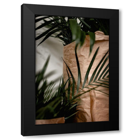 Palms a Craft Paper Black Modern Wood Framed Art Print with Double Matting by Mossholder, Tim