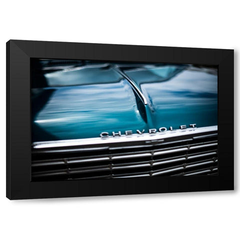 Chevy Black Modern Wood Framed Art Print by Mossholder, Tim