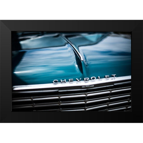 Chevy Black Modern Wood Framed Art Print by Mossholder, Tim