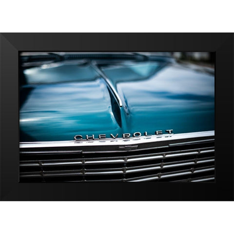 Chevy Black Modern Wood Framed Art Print by Mossholder, Tim