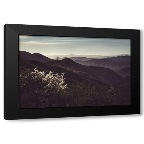 Vista of Hills Black Modern Wood Framed Art Print with Double Matting by Mossholder, Tim
