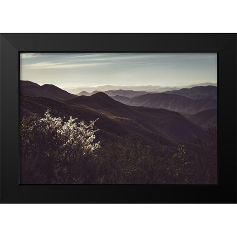 Vista of Hills Black Modern Wood Framed Art Print by Mossholder, Tim