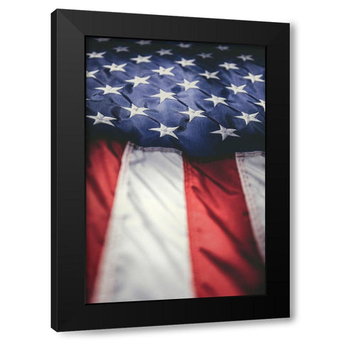 Old Glory Black Modern Wood Framed Art Print with Double Matting by Mossholder, Tim